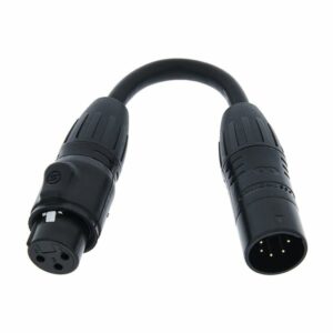 XLR adaptor 3 pins [m] > 5 pins [f]