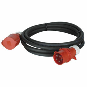 Three phase cable 32A CEE Black 10m ( 5x6mm² )
